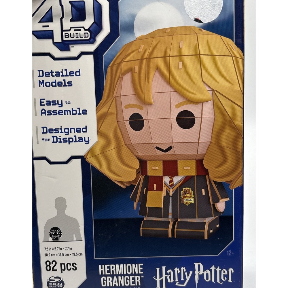 Spin Master Harry Potter Hermione Granger 4D Build 3D Puzzle Model Kit 82pc NEW